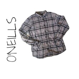 O'Neill Gray Plaid Men's Shirt